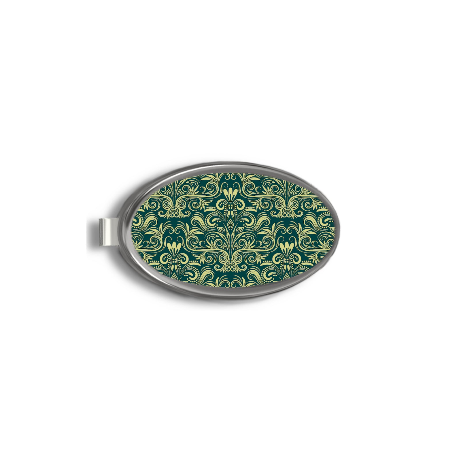 Green Damask | Magnetic Phone & Key holder | For your bag, your car, your kitchen and more