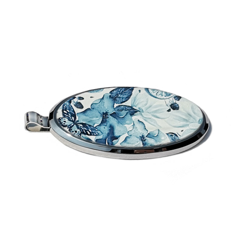 Magnetic Phone Holder | For Handbag, Car, Home, Office | Blue Butterfly Design